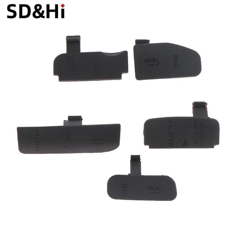 1 Cao Su Cửa Nắp Đáy Cho Canon EO600D 40D 1100D 5D 70D 6D 7D USB Phụ Kiện Máy Ảnh