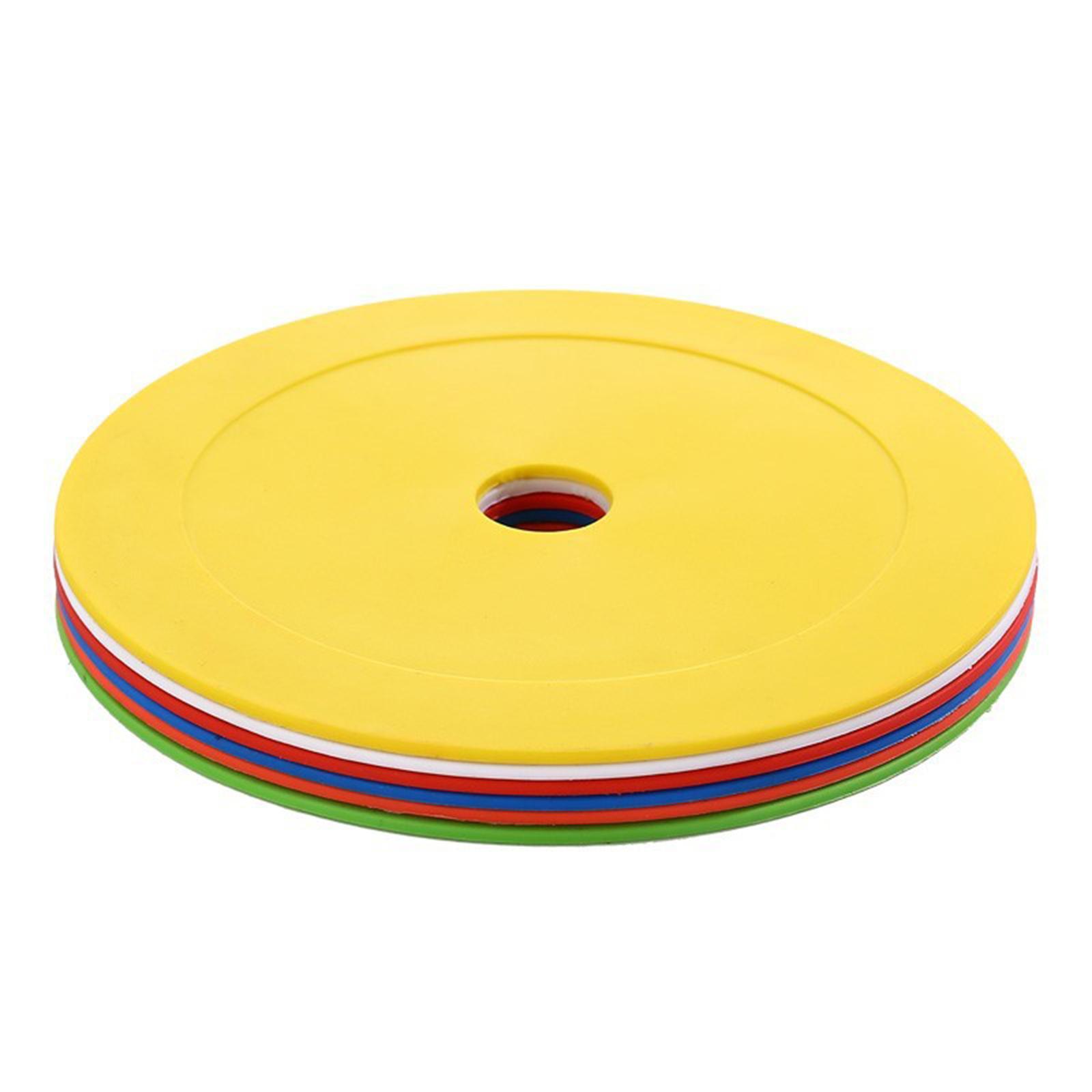 10Pcs Flat Cones Non Slip Training Spot Markers for Boxing Baseball Soccer
