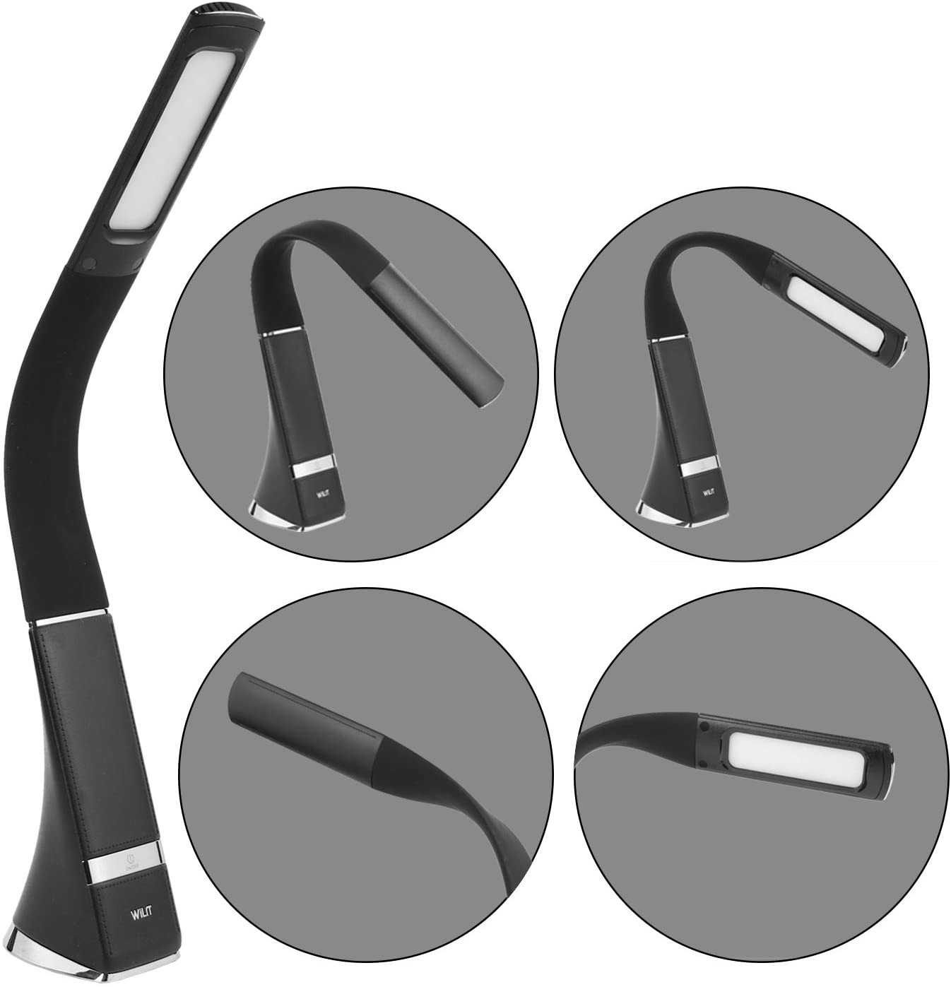 Đèn bàn đèn học LED Wilit U2C - Nhập Đức - Chống cận - Sạc pin - Cổ ngỗng uốn dẻo