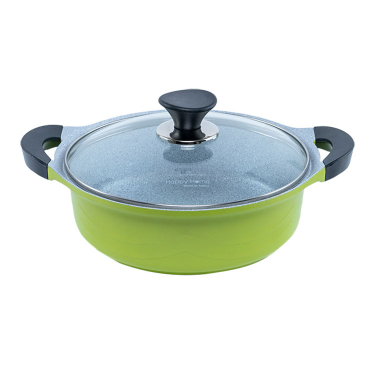 Nồi Cote H pro HAPPY HOME CL24 Có Nắp - Xanh Neon (Size 24cm)