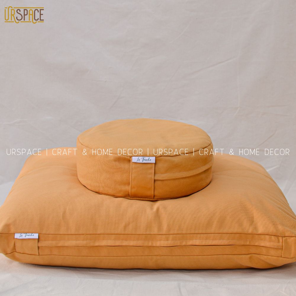 Bồ đoàn vỏ đậu xanh & Toạ cụ ngồi hình gòn hình chữ nhật URSPACE / MEDITATION CUSHION & MATTRESS