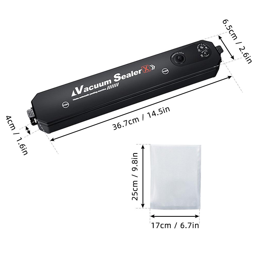 Máy Hút Chân Không Thực Phẩm Tự Động Vacuum Sealer Kèm 10 Túi Chân Không