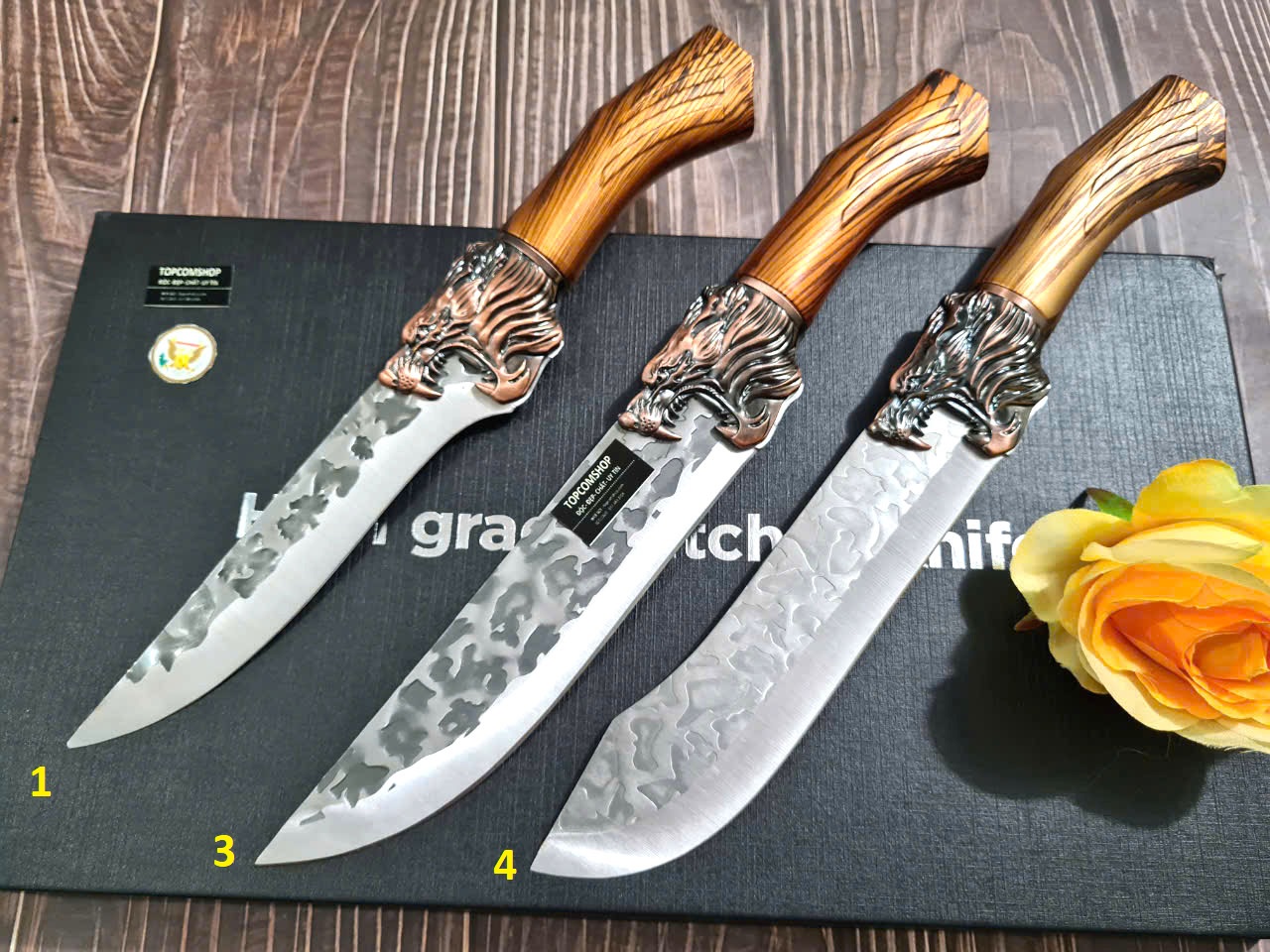 BỘ 3 DAO BẾP THÁI, LỌC KHÔNG RỈ MÃ H1A TR16