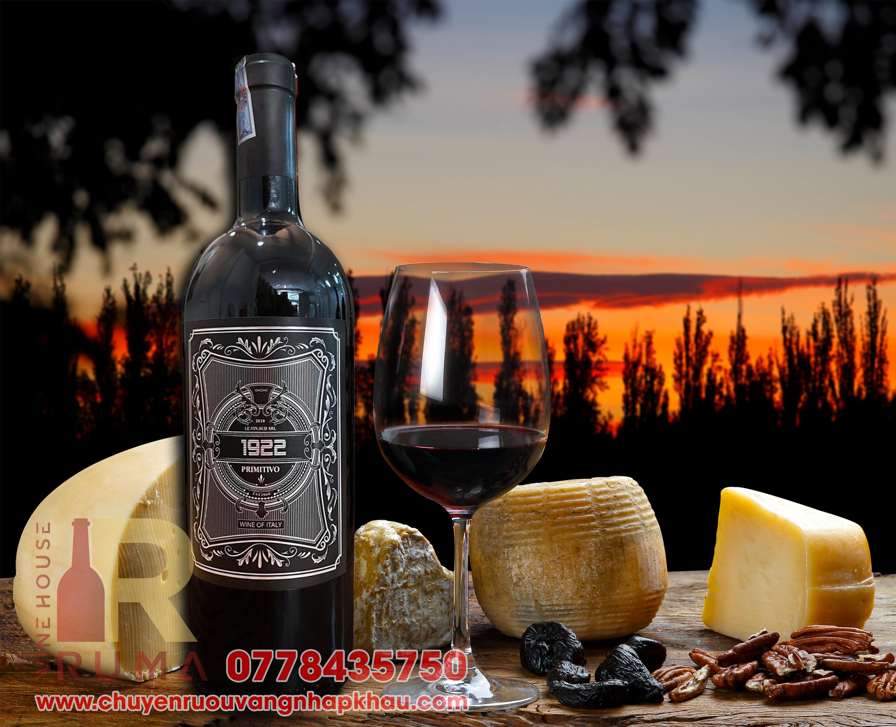 Rượu vang Ý 1922 Primitivo