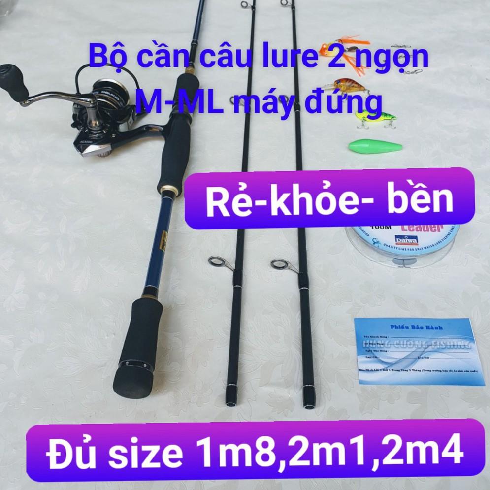 Bộ Cần Câu Lure Máy Đứng 2 Ngọn Fishing Of Catch