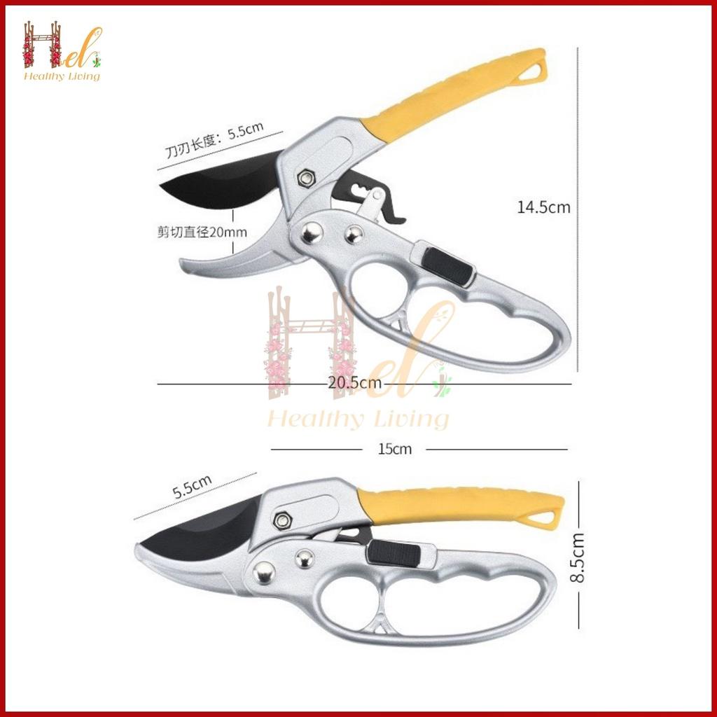 Kéo Cắt Tỉa Cành Cây, Kìm Tỉa Cây Cao Cấp HSS, Kéo Cộng Lực Cắt Cành SK-8 Nhập Khẩu, Kéo Cắt Tỉa Bonsai Cao Cấp