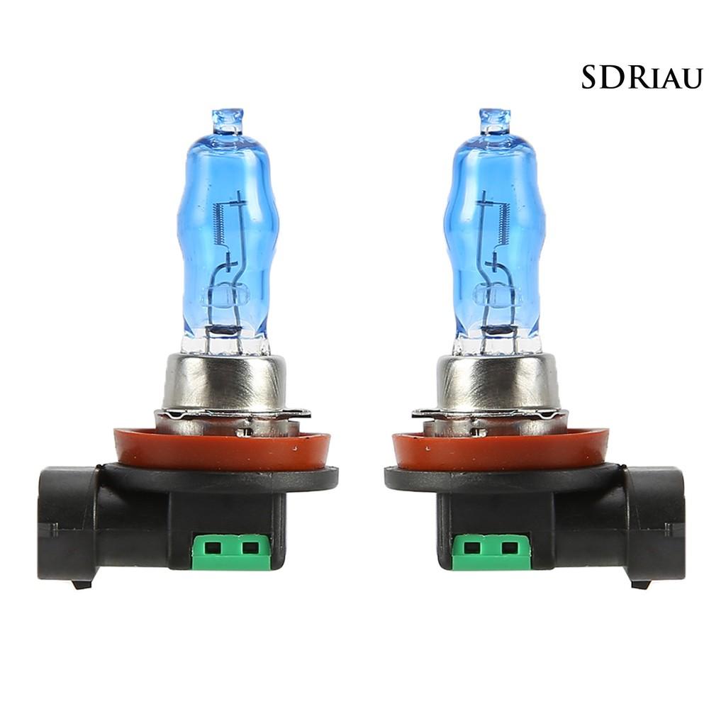 Set 2 Đèn Pha H11 12v 100w 6000k Siêu Sáng Dành Cho Ô Tô / Xe Tải