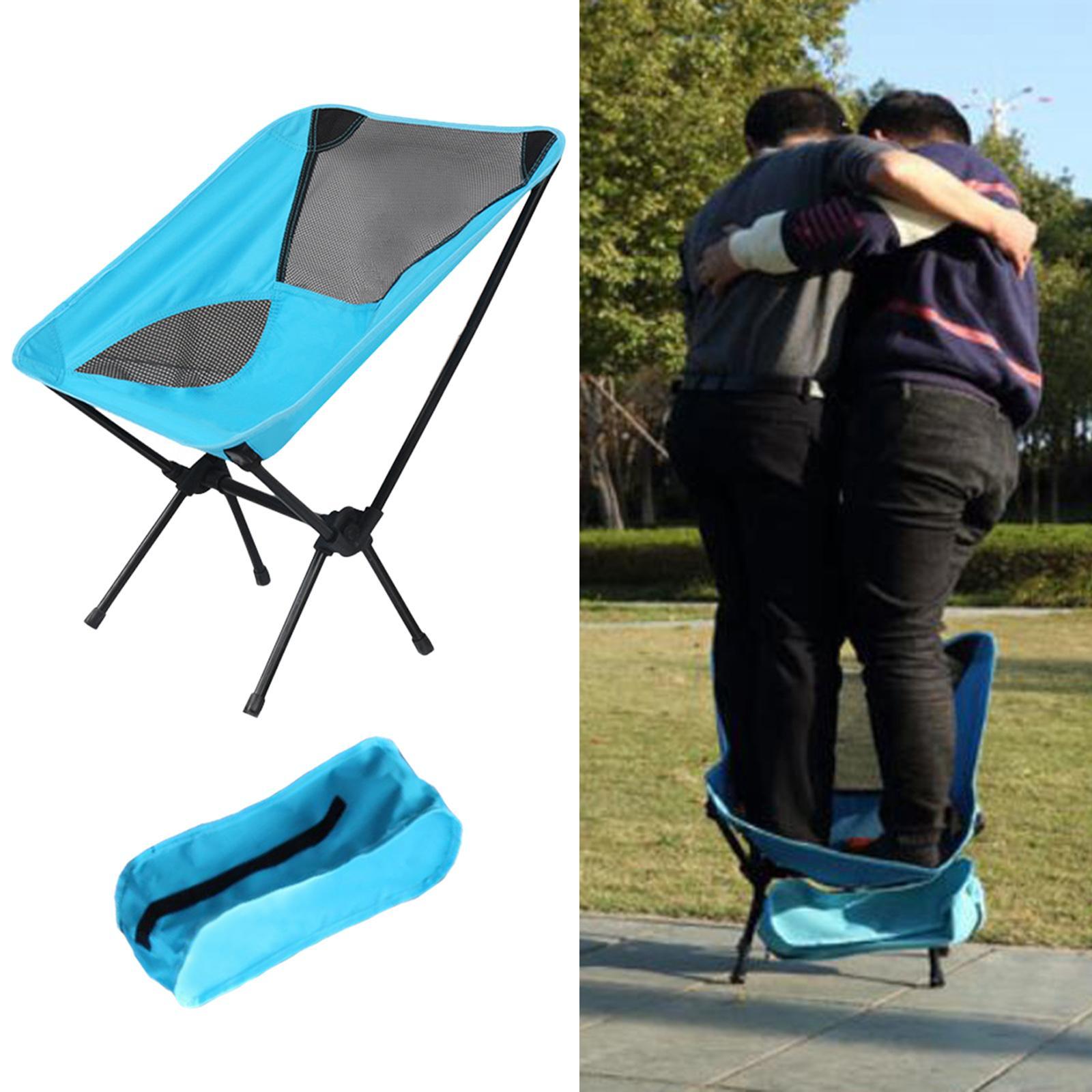 Oxford Cloth Folding Chair Heavy Duty Backrest Seat for Camping Fishing BBQ Backpacking Beach Painting
