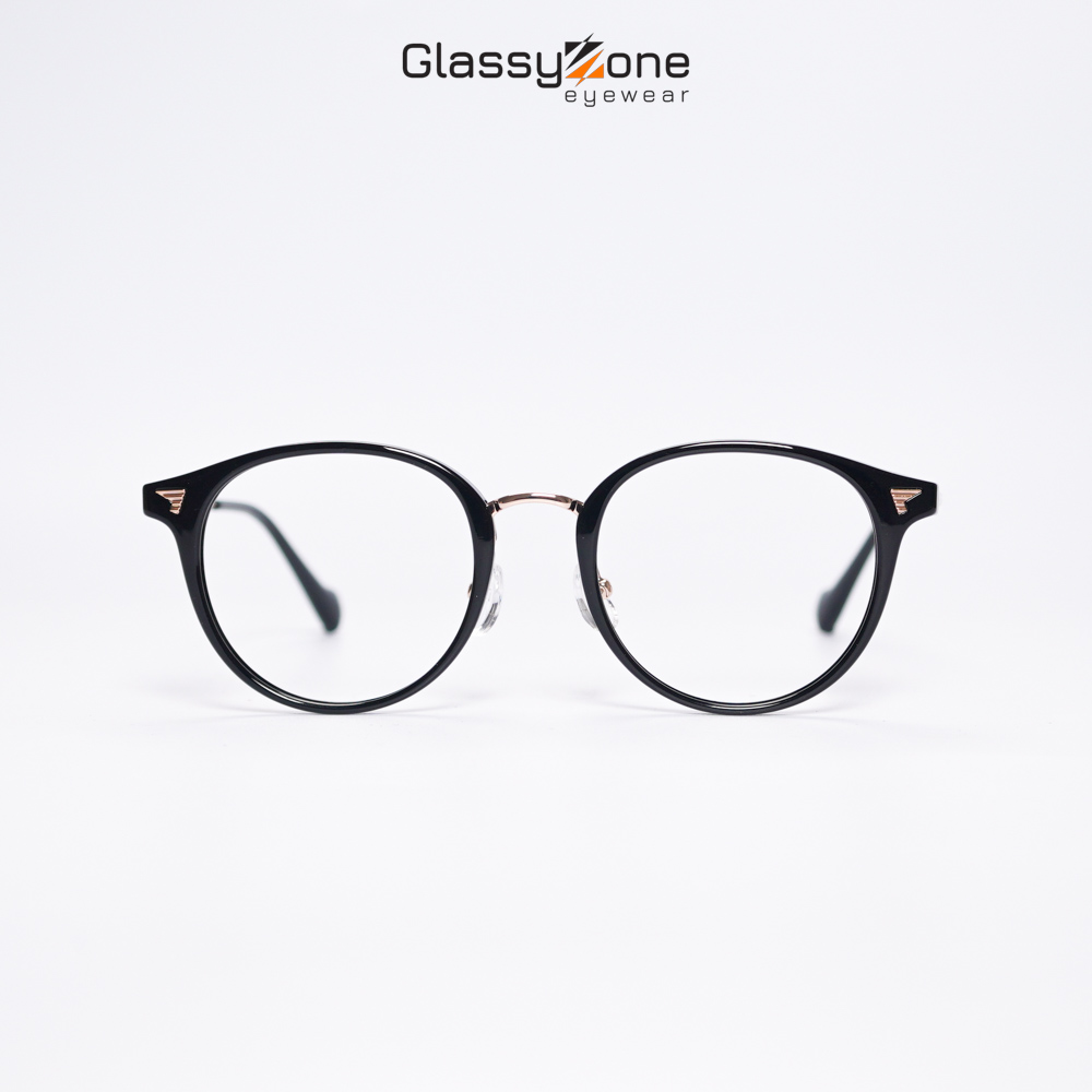Gọng kính cận, Mắt kính giả cận nhựa dẻo Form tròn Uniex Nam Nữ Mila - GlassyZone