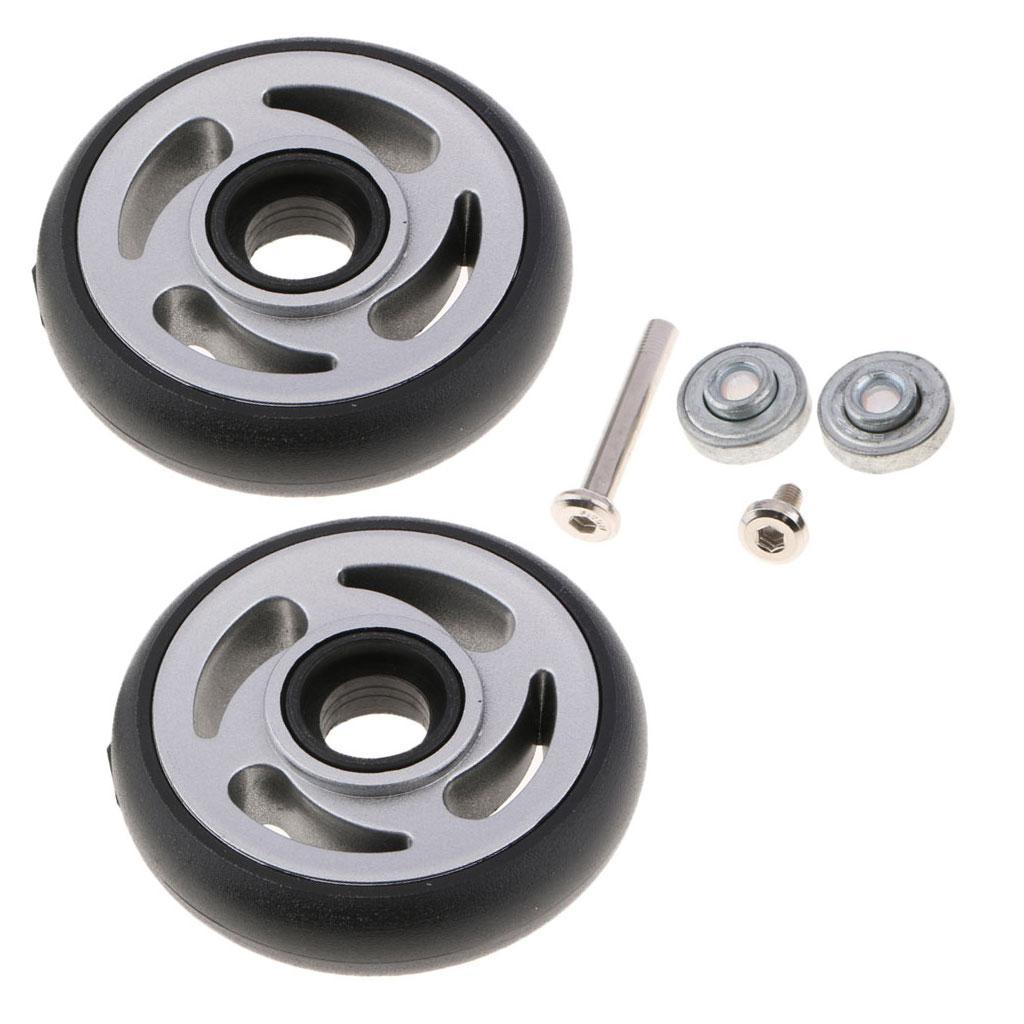 2 Set Luggage Wheels Replacement Suitcase Trolley Case DIY Casters 8220A-A