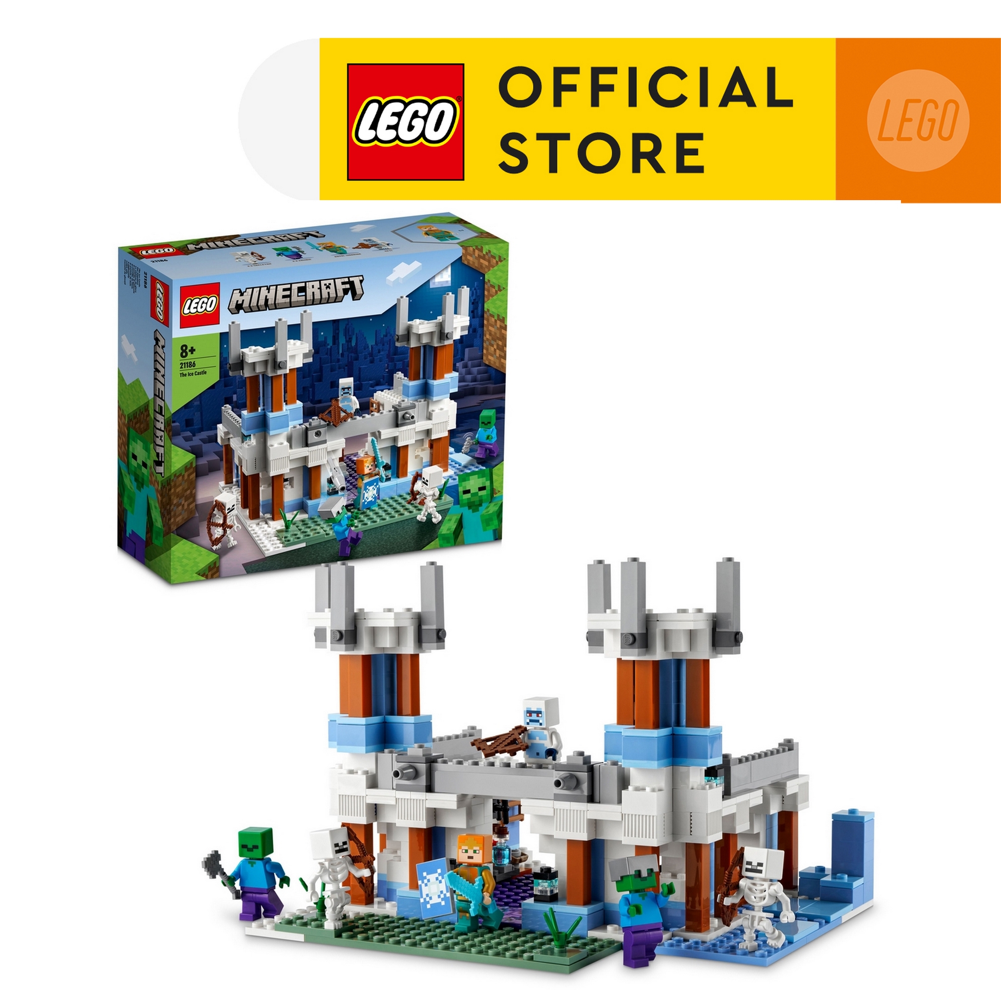 LEGO Minecraft 21186 Pháo Đài Băng (499 chi tiết)