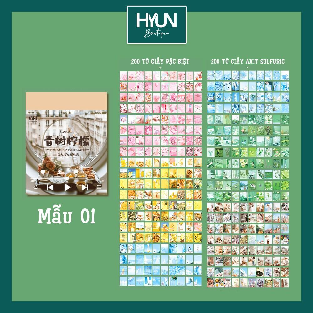 Cuốn 400 hình ảnh - Material Book - Dùng trang trí Sổ tay Bullet Journal - DIY - Hyun Boutique