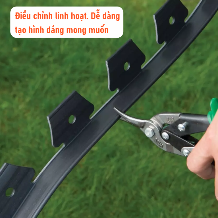 Cạnh, Viền Chắn Cỏ Trang Trí Sân Vườn. Nhựa HDPE Cao Cấp. Cuộn Dài 10 mét. Dùng Tạo Hình, Ngăn Cách Các Vật Liệu, Làm Lối Đi Rải Sỏi, Phân Luống Cây Trồng. Bền Hơn 10 Năm