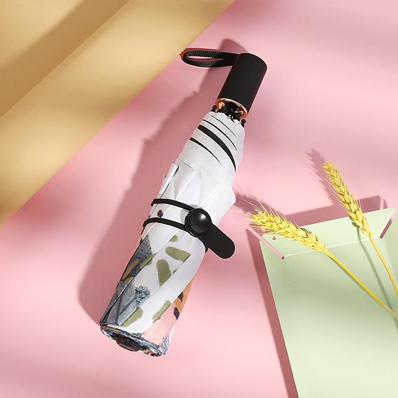 Ô dù cao cấp cán ngắn chống tia UV - Mẫu Mèo vàng