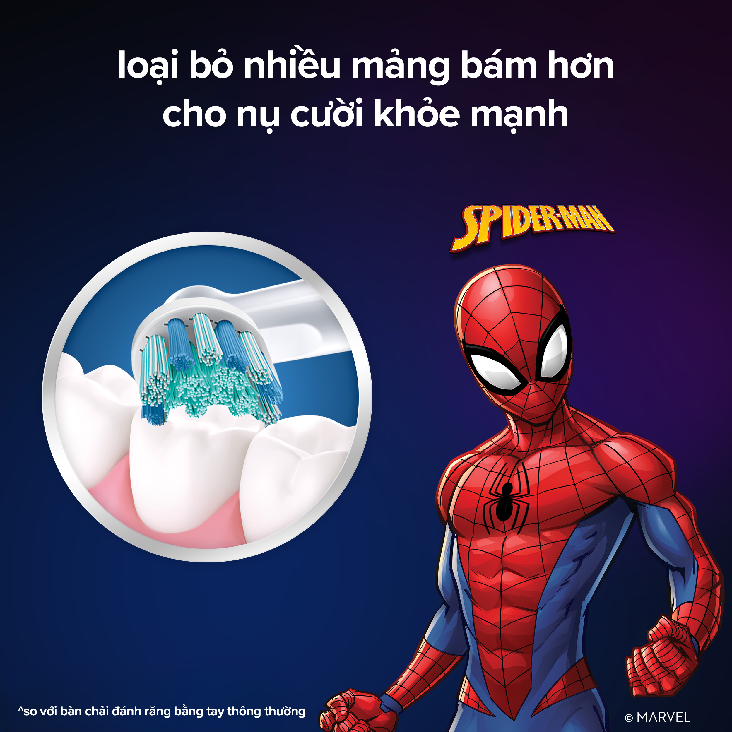 Đầu bàn chải Oral-B Kids Spiderman EB10s