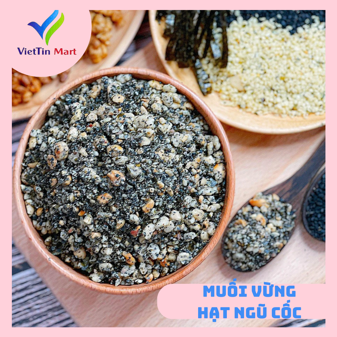 Muối Vừng Hạt Ngũ Cốc Dinh Dưỡng Hũ 500g VietTin Mart