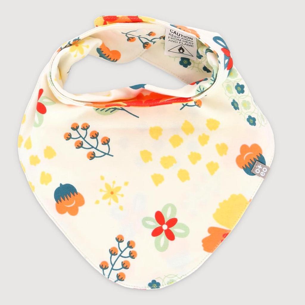 Yếm cho bé trai bé gái freesize vải cotton họa tiết Tết Á Đông TBIB1-1656-YLW-FS | OETEO Abundance of Blooms