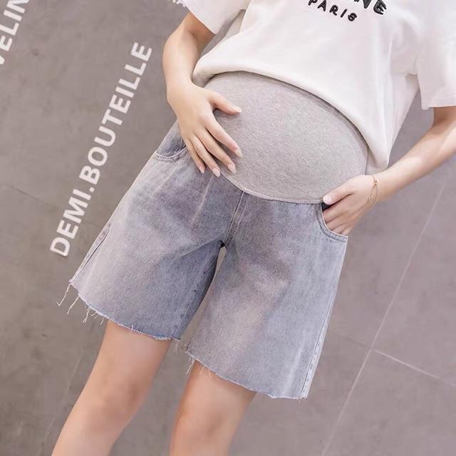 Quần short jeans cho bà bầu