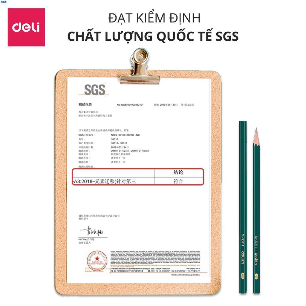 Bút chì lục giác Deli - loại 2B/HB - 10 chiếc/hộp - 33311 / 33312