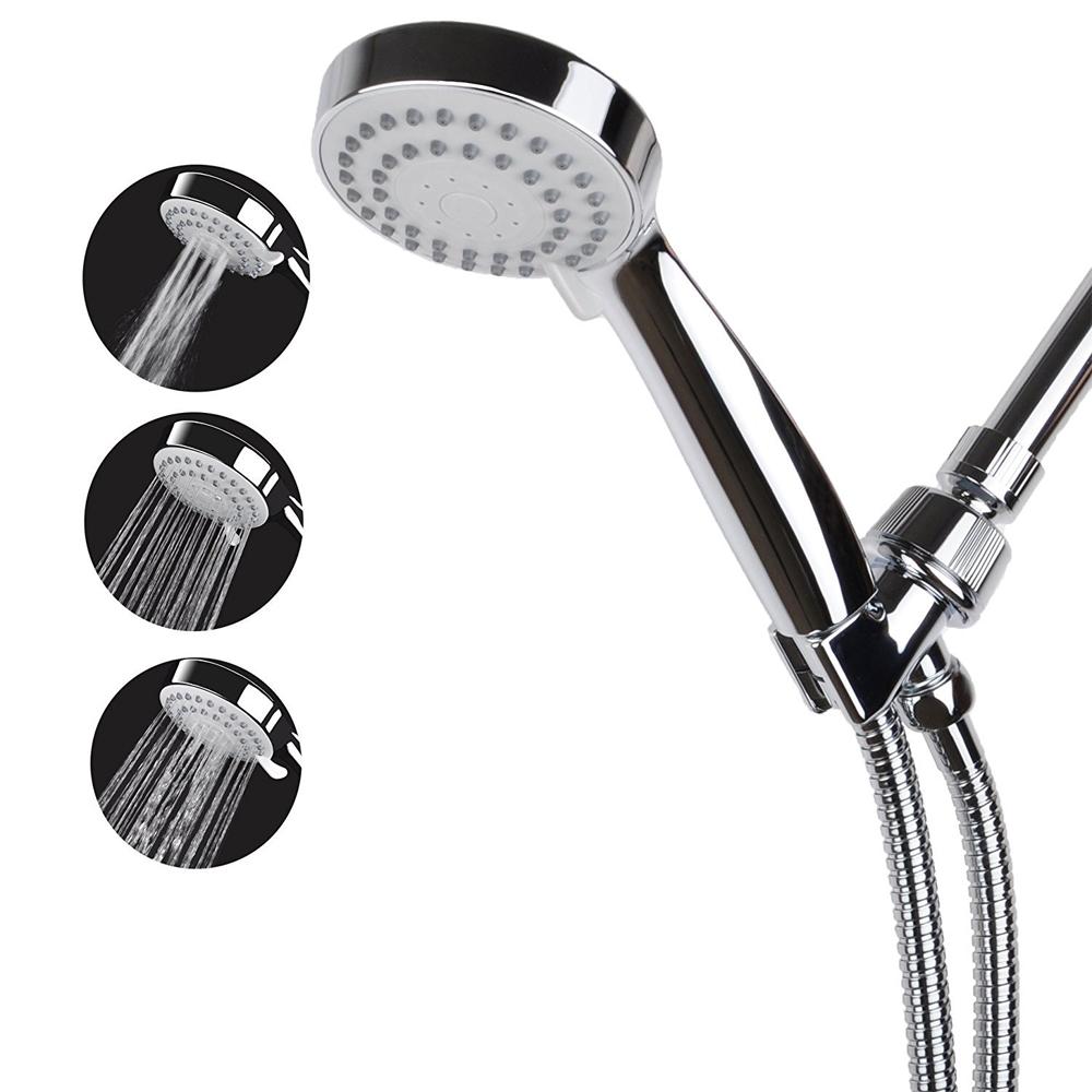 Đầu vòi hoa sen cầm tay 3 thiết lập phun với ống thép không gỉ