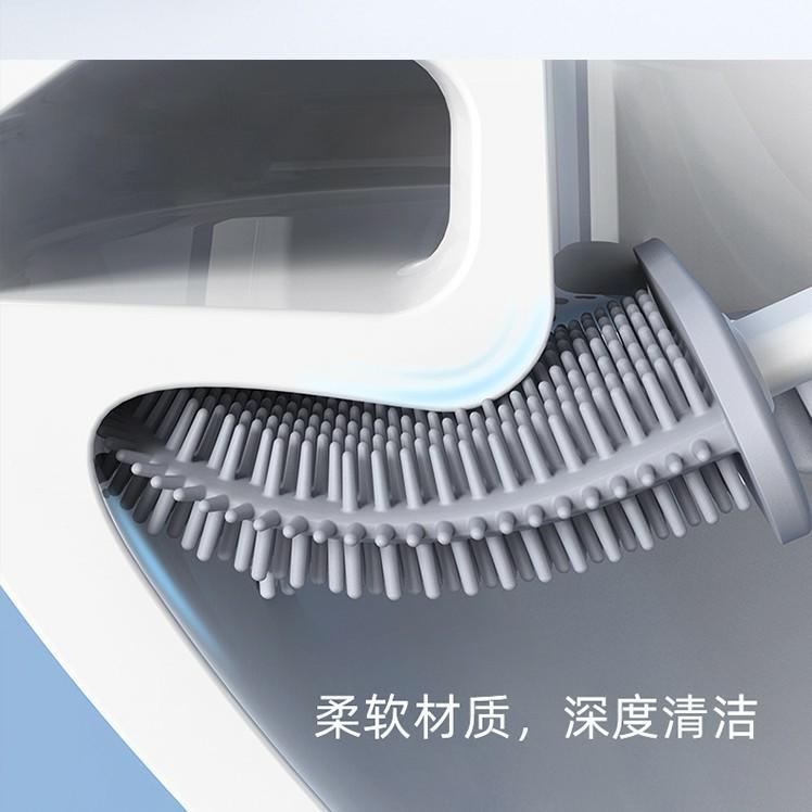 Cây chà rửa vệ sinh bồn cầu toilet brush bằng silicon kèm hộp đựng ,Cọ Vệ Sinh Bồn Cầu Gai Silicon Kèm Hộp Đựng