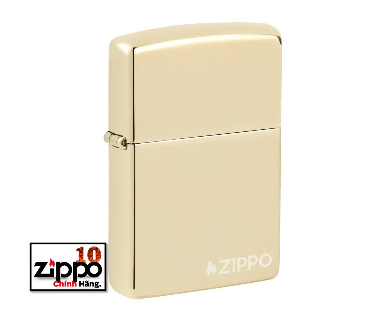 Zippo 46682ZL Classic Champagne Zippo Logo - Chính hãng 100%