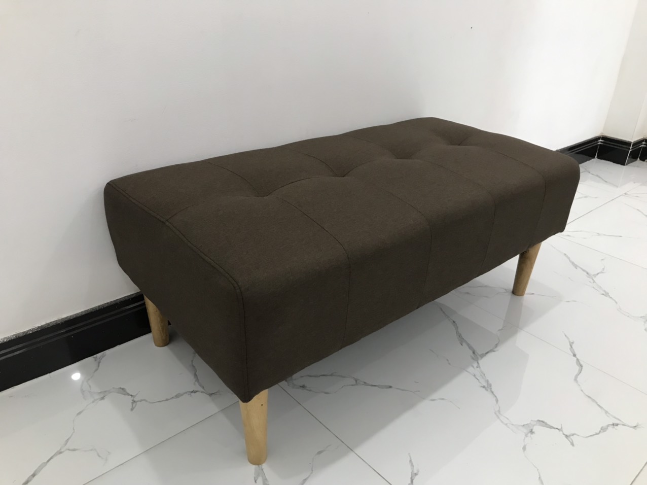 Ghế sofa mini nhỏ gọn nâu đậm nhiều kích cỡ