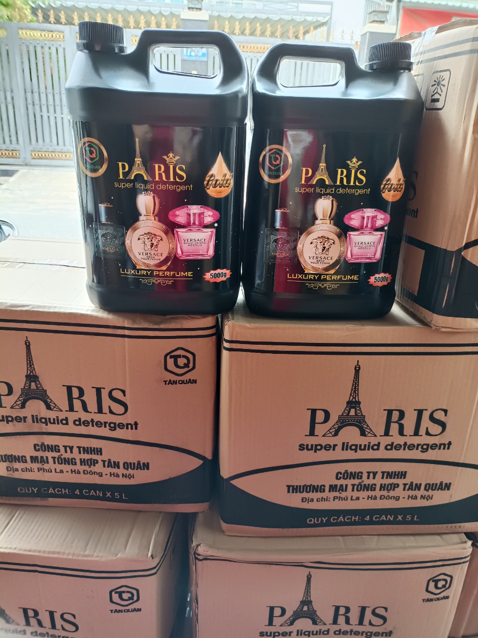 Nước Giặt Quần Áo Paris 5 Lít 5 trong 1 Siêu Lưu hương Dài Lâu