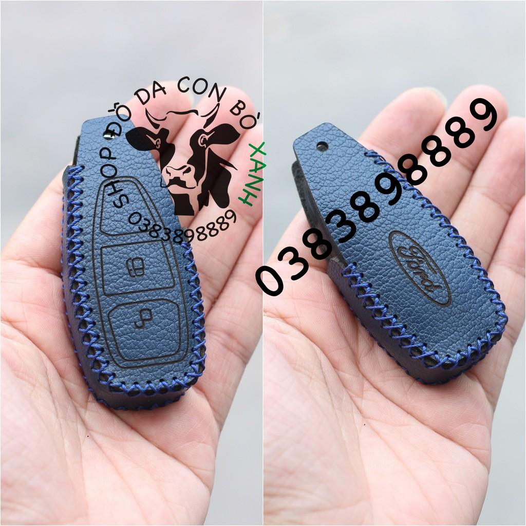 Bao da dành cho chìa khoá Ford Ecosport, Fiesta, Focus handmade da thật 004