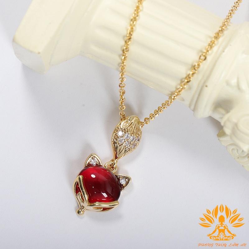 MẶT DÂY CHUYỀN HỒ LY ĐÁ TỰ NHIÊN ĐỦ MÀU BERYL TÌNH DUYÊN MAY MẮN TÀI LỘC TẶNG KÈM DÂY ĐEO, HỘP GẤM CAO CẤ