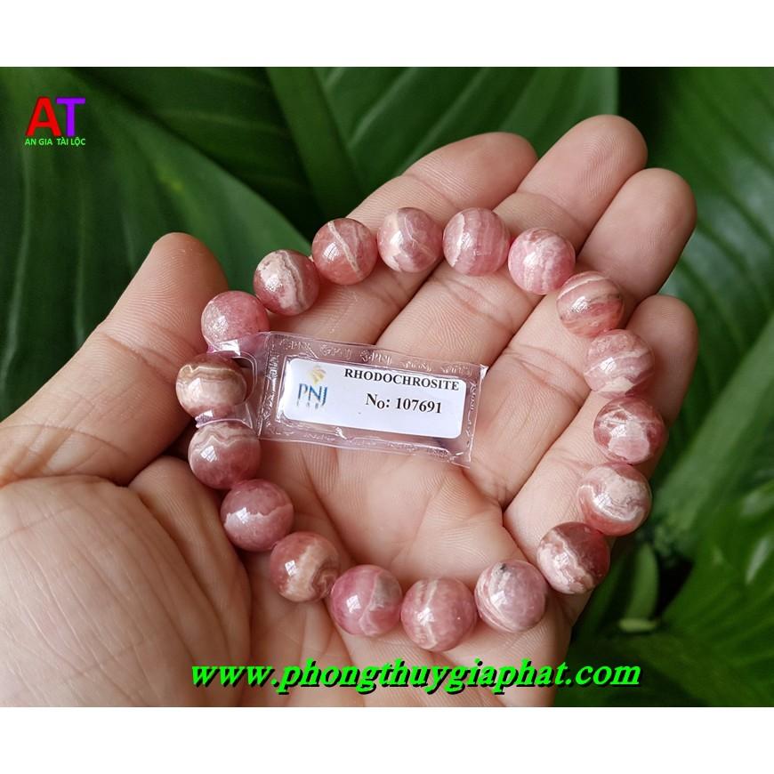 Vòng tay đá đào hoa (RHODOCHROSITE)