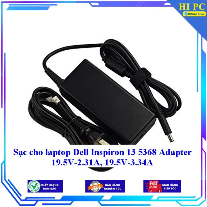 Sạc cho laptop Dell Inspiron 13 5368 Adapter 19.5V-2.31A 19.5V-3.34A - Kèm Dây nguồn - Hàng Nhập Khẩu