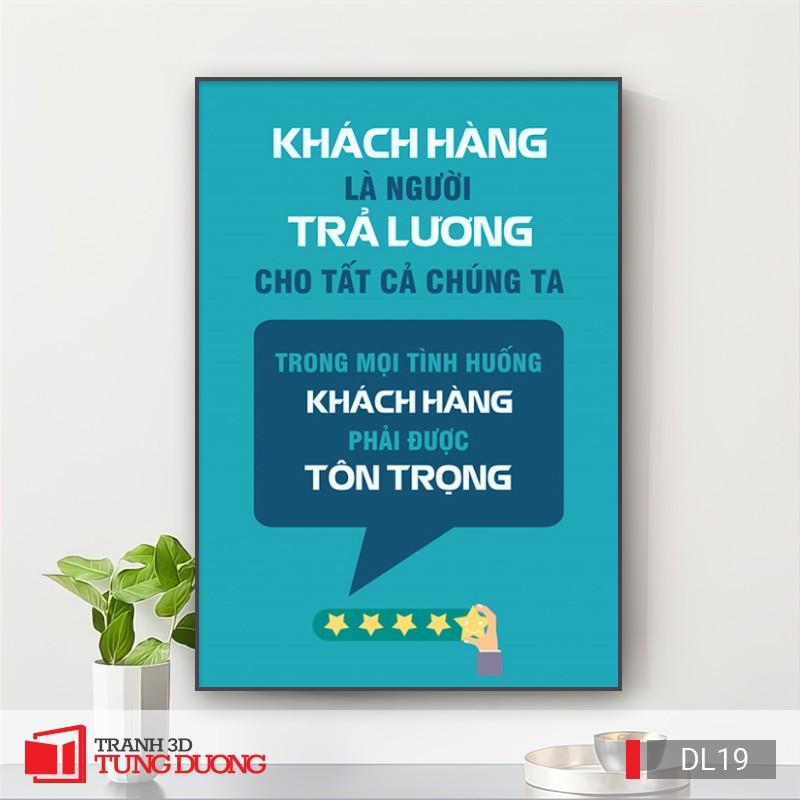 Set bộ 3 Tranh treo tường động lực văn phòng câu nói slogan truyền cảm hứng, tranh canvas trang trí