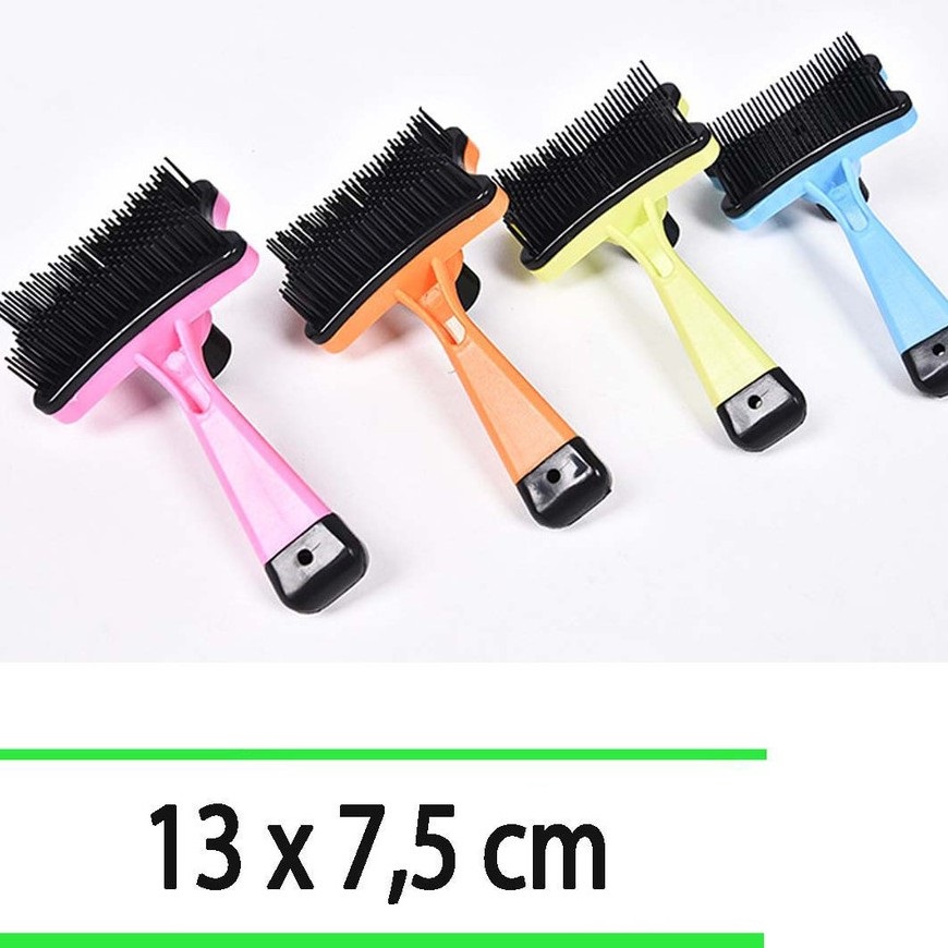 Lược Chải Lông Có Nút Bấm Đẩy Lông Thừa Cho Chó Mèo Hình Tai Mèo - YonaPetshop