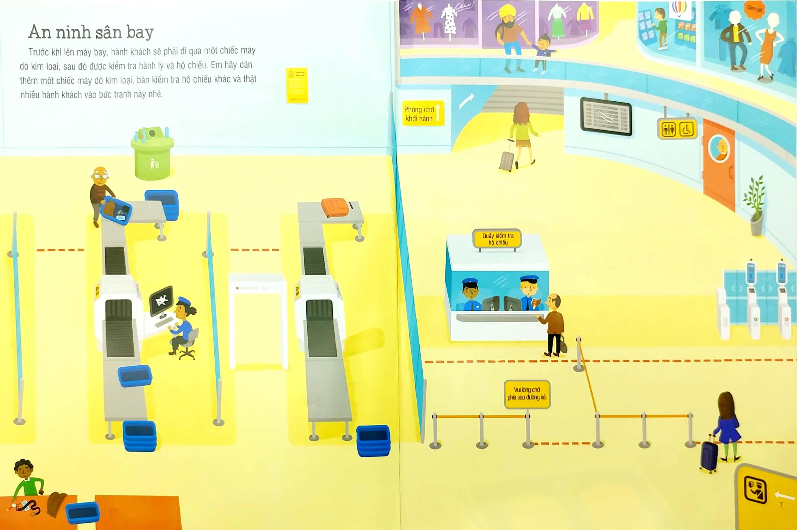 First Sticker Book - Sách Dán Hình Đầu Đời Cho Bé - Sân Bay