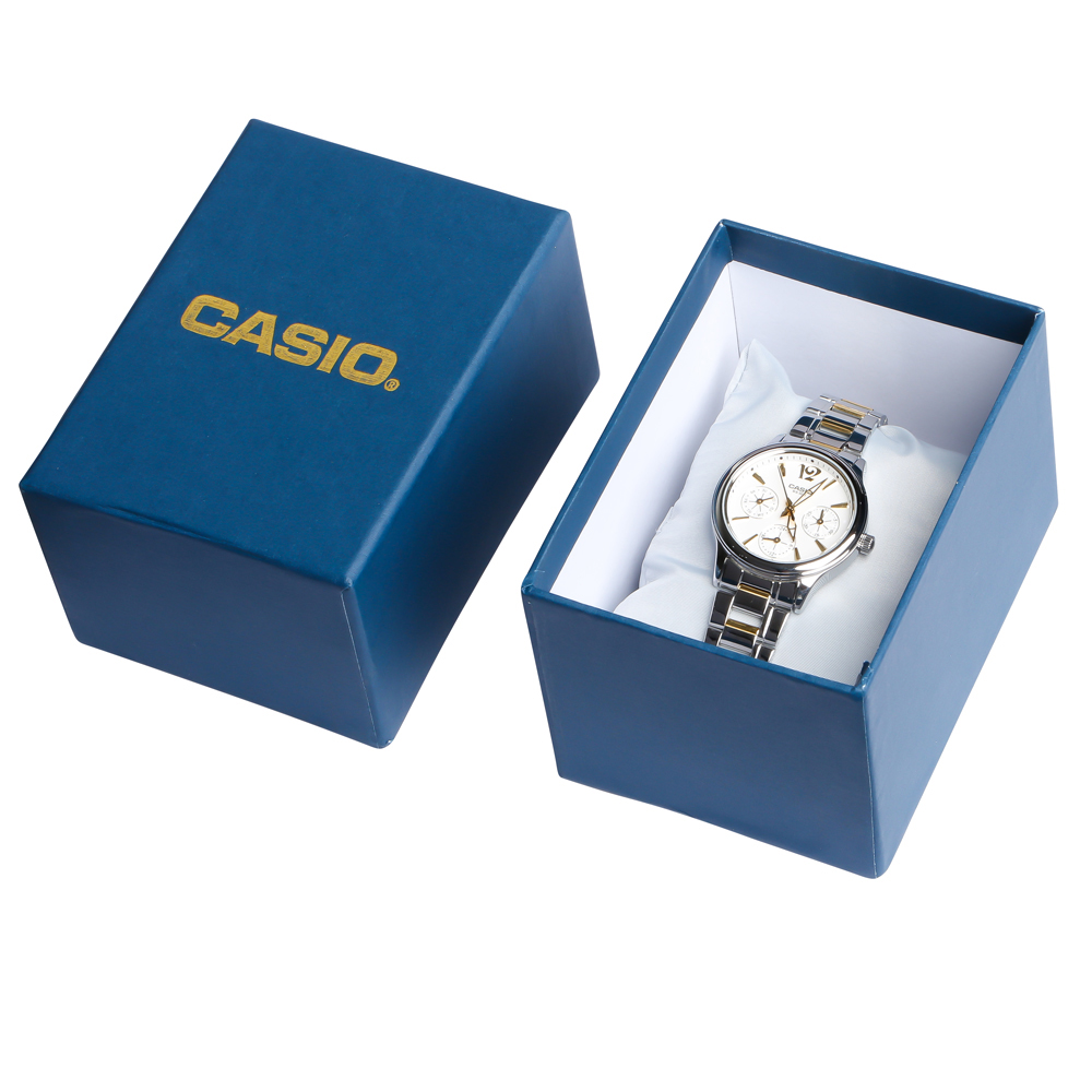 Đồng hồ Casio Nữ dây Kim loại kính Cứng LTP-2085SG-7AVDF