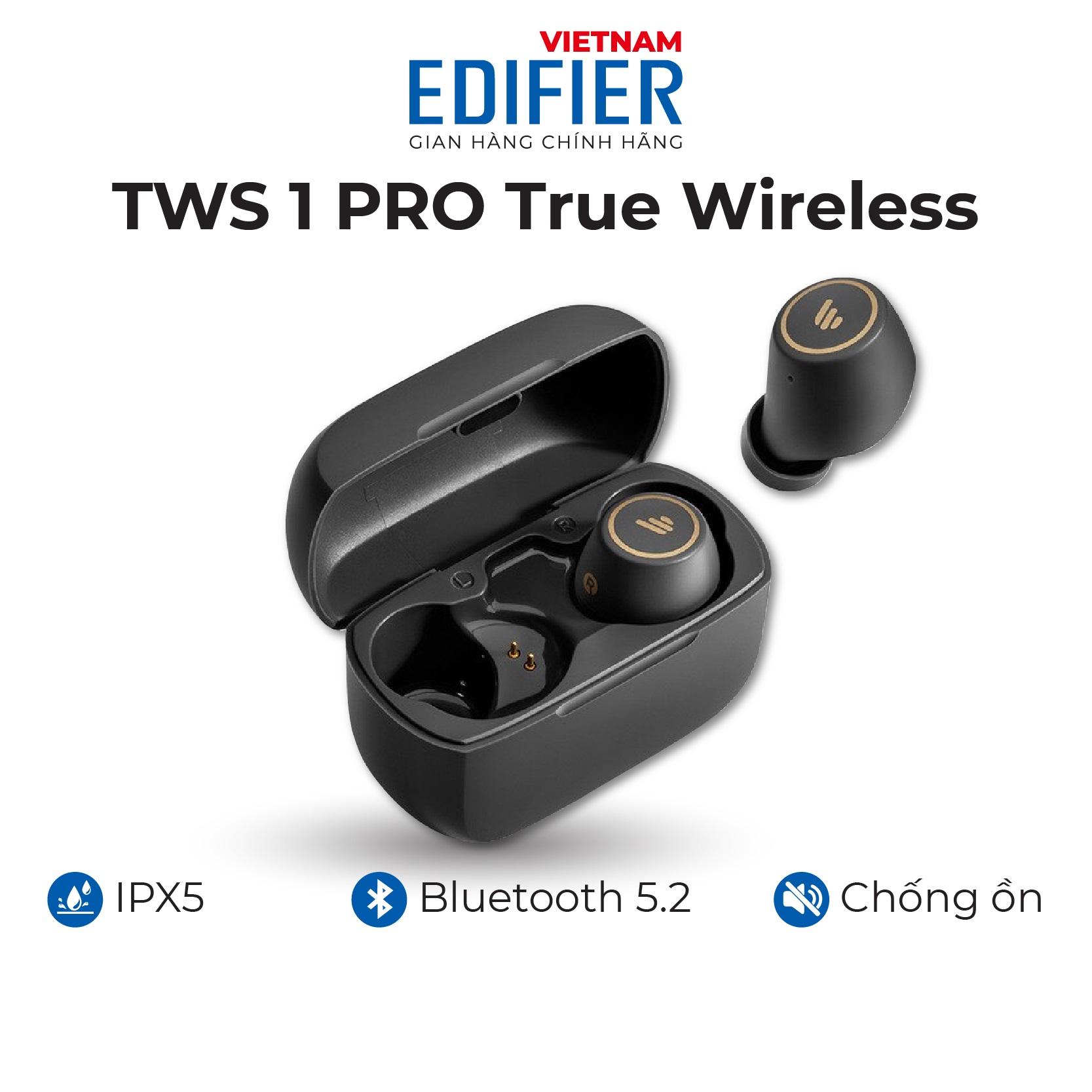 Tai nghe true wireless Edifier TWS1 Pro (Bản quốc tế) - Hàng chính hãng