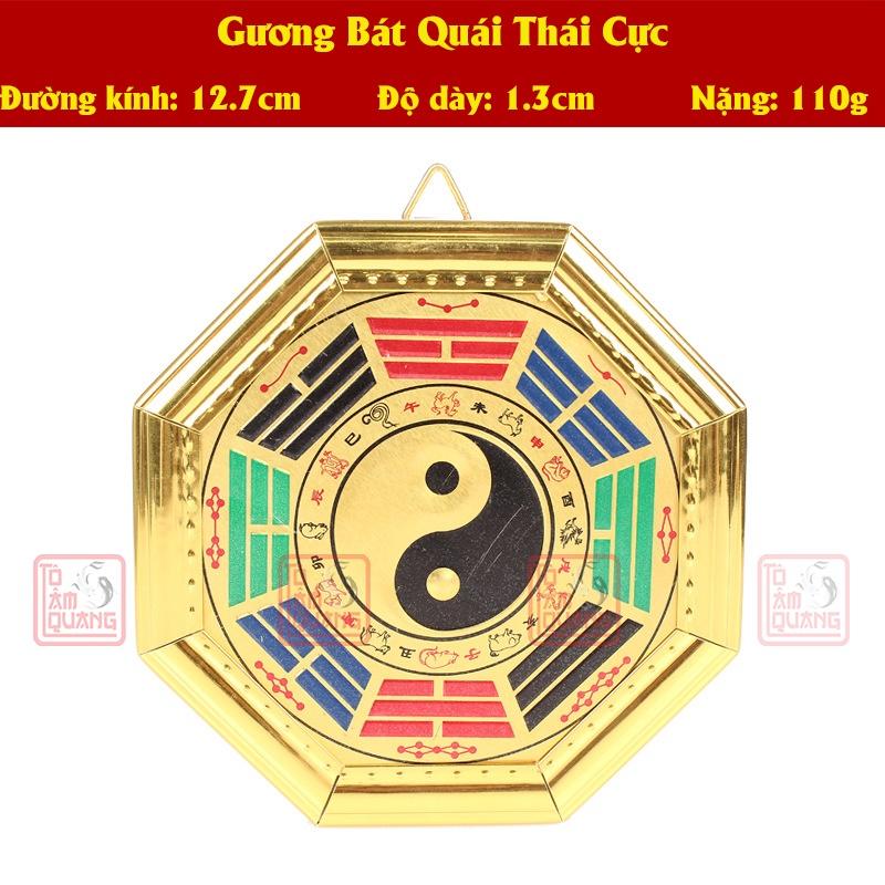 Gương bát quái phẳng âm dương thái cực - hóa giải sát khí - trấn trạch mang lại bình an - TÔ TÂM QUANG