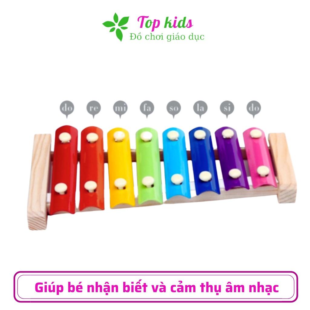 Đồ chơi gỗ thông minh montessori đồ chơi sáng tạo đàn gỗ 8 quãng Xylophone cho bé trai bé gái 1 2 3 4 5 6 tuổi