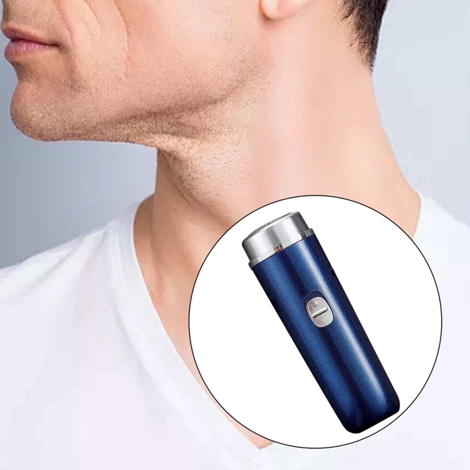 Mini Electric Shaver Wet dry Rotary Rechargeable Washable for Office