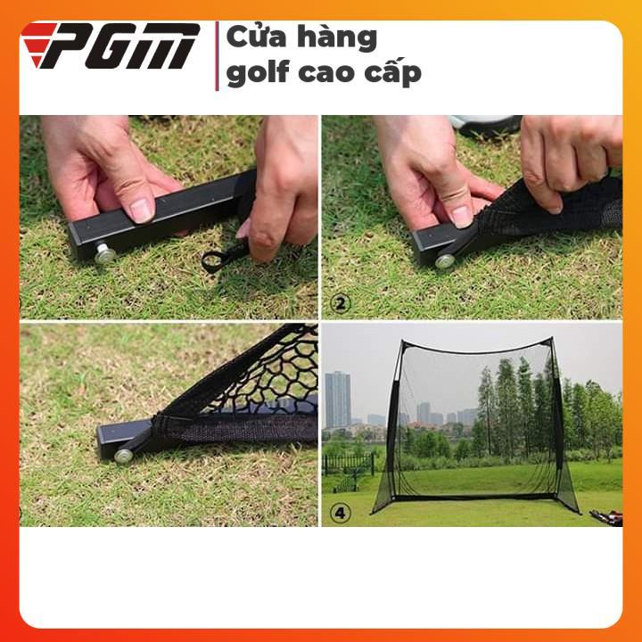 COMBO LƯỚI TẬP SWING GOLF LSW250 + THẢM TẬP 1.2x1.2 - NEW GOLF SWING TRAINER PRACTICE NET DOUBLE TARGET LSW250