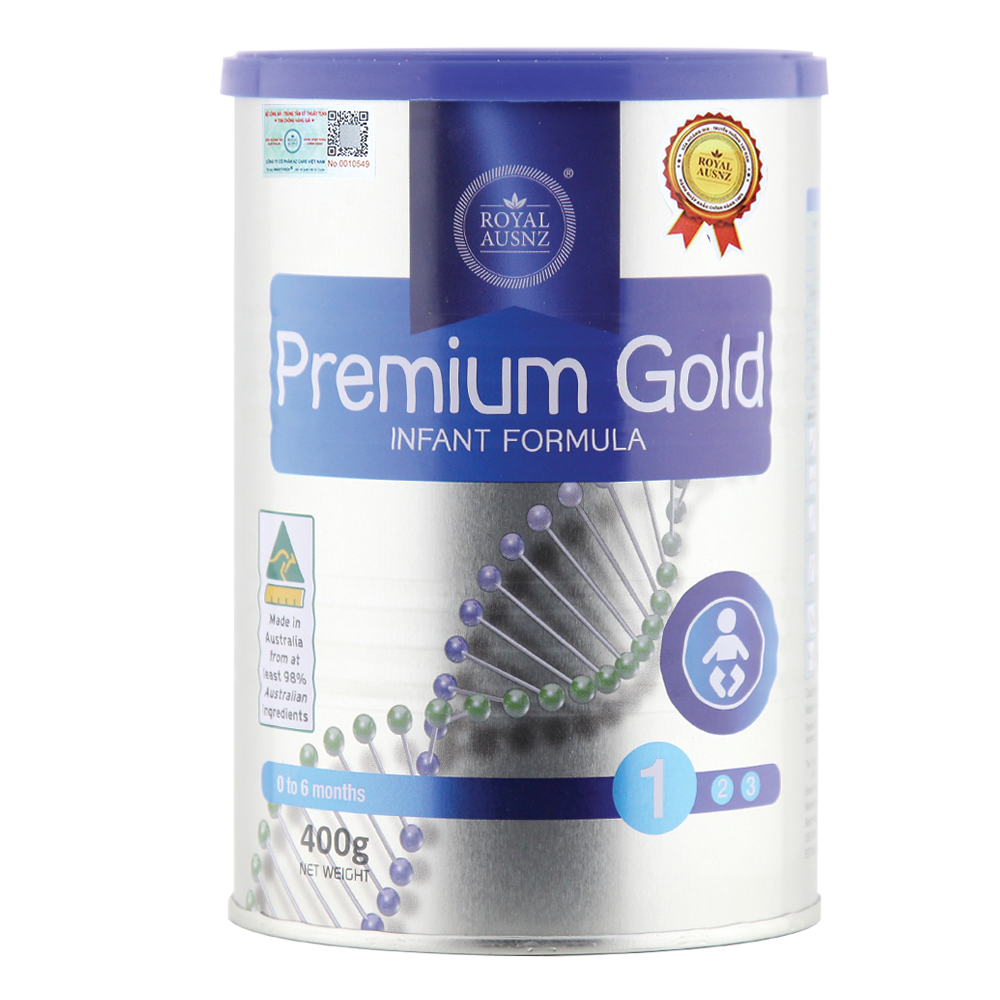 Combo 2 Hộp Sữa Bột Hoàng Gia Úc Premium Gold Số 1 Bổ Sung Vitamin, Khoáng Chất Cho Trẻ ROYAL AUSNZ