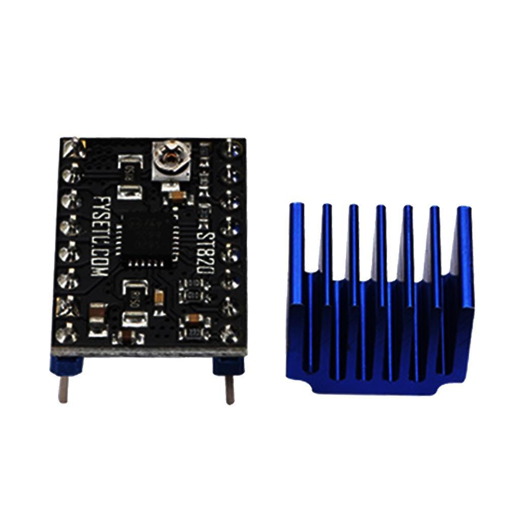 ST820 3D Printer Module Stepper Motor Driver Sink, Black