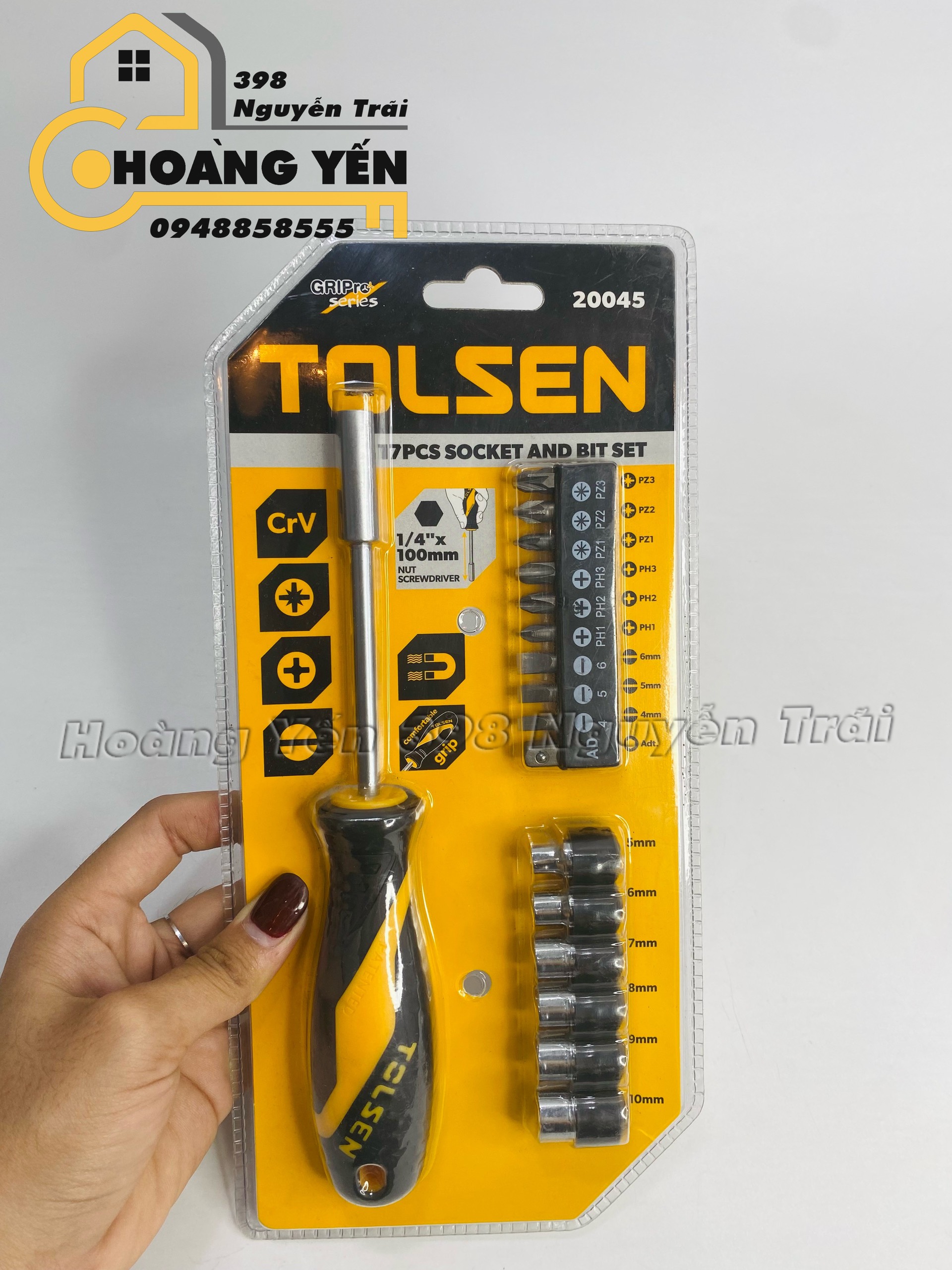 Bộ tua vít đa năng đổi đầu 17 món Tolsen 20044