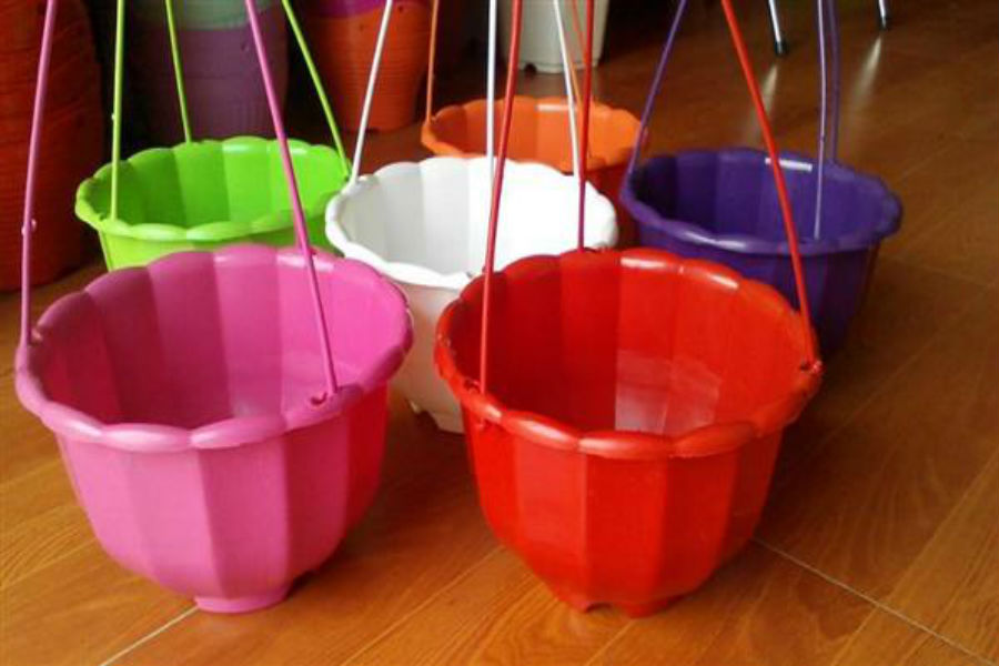 10 CHẬU Nhựa TREO BÍ Đẹp - CÓ MÓC TREO