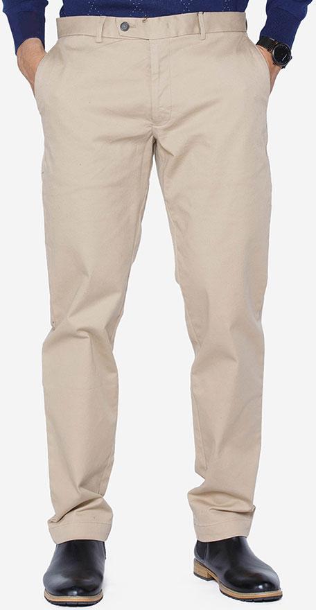 Quần kaki nam ALIGRO chất liệu kaki mềm mịn cao cấp dáng slimfit màu be ALGK014