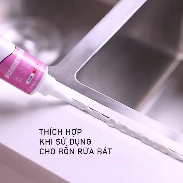 Keo miết mạch, bịt khe hở bồn rửa chén, nhà vệ sinh, khô nhanh, chống nấm mốc, chống nước