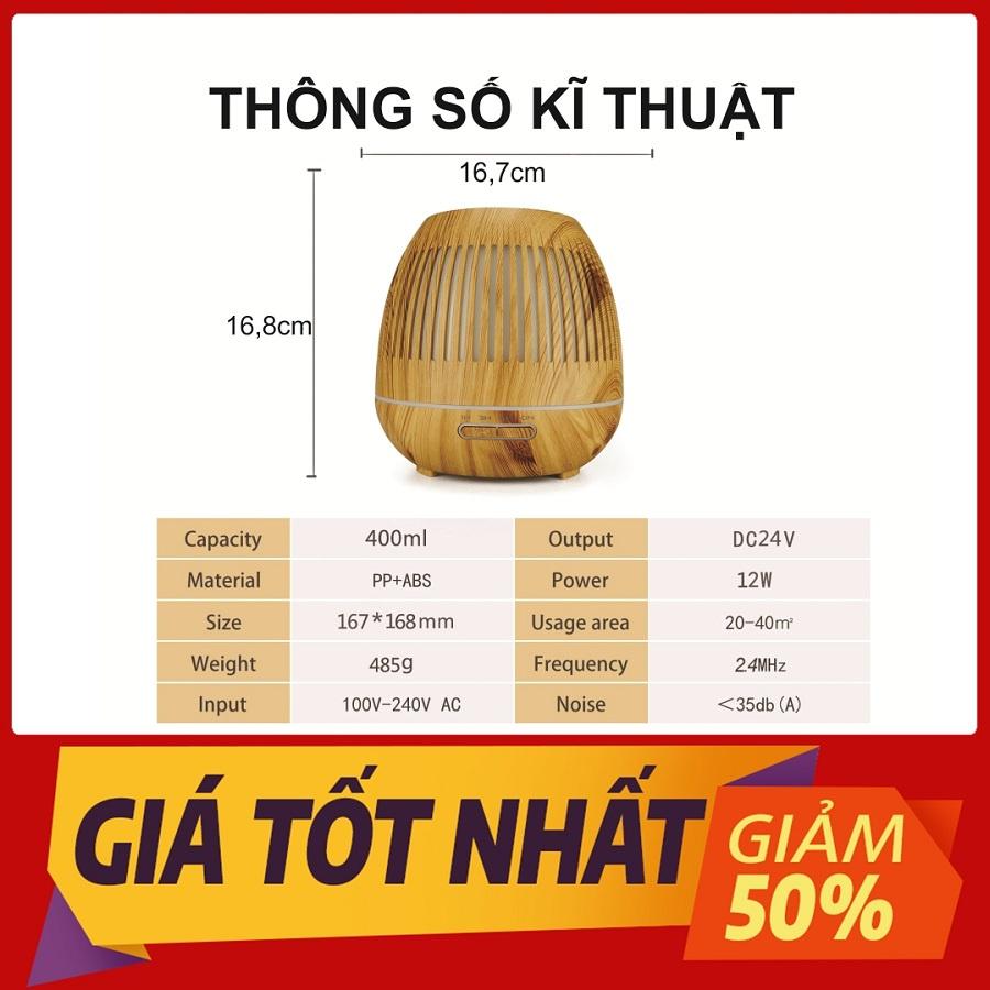 Đèn Xông Tinh Dầu Máy Xông Tinh Dầu Đèn Lồng 500ml (Tặng Tinh Dầu và Điều Khiển)