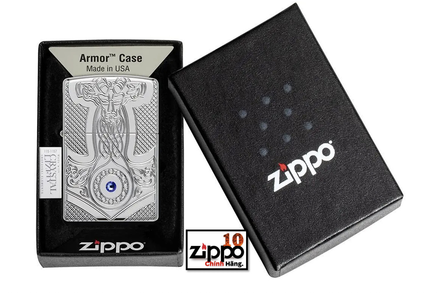 Bật Lửa Zippo 49289 Armor Medieval Design - Chính hãng 100%