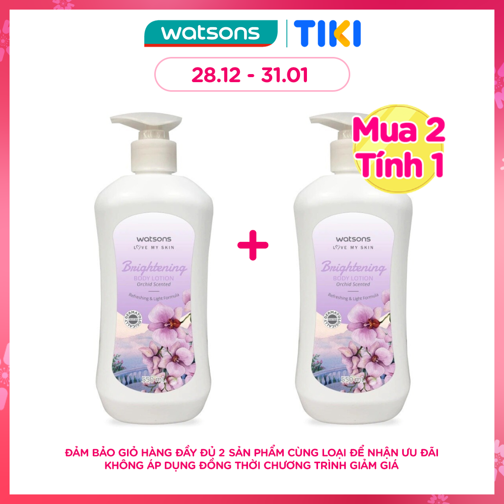 Sữa Dưỡng Thể Watsons Hương Hoa Lan Giúp Làm Sáng Da 550ml